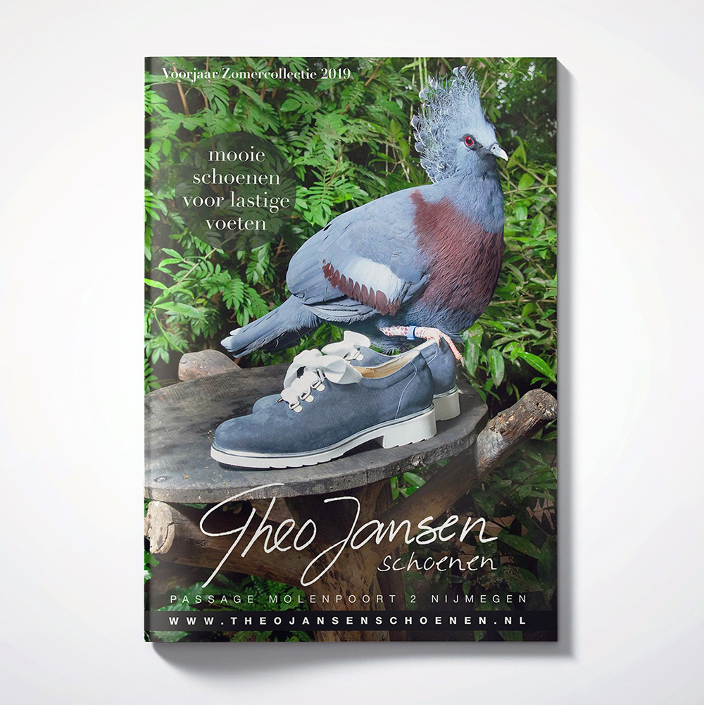 Folder voorjaars-zomercollectie 2018 voor Theo Jansen Schoenen